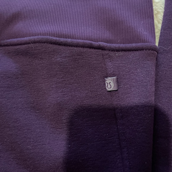 Nearly new Lululemon purple full zip sweater. - Picture 4 of 4